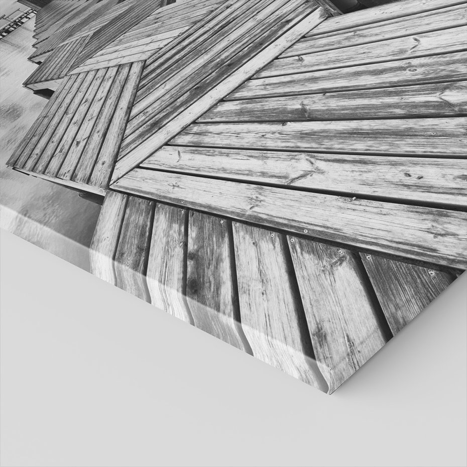 Obraz na płótnie - morze, molo, drewno