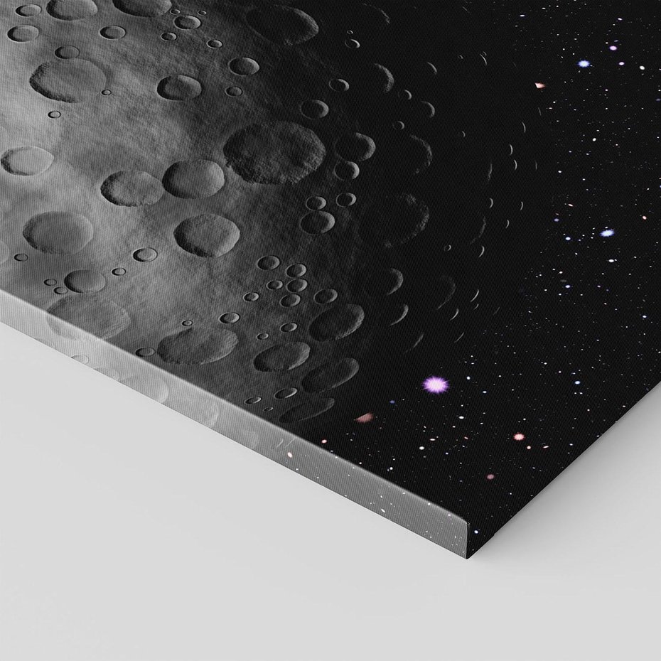 Obraz na płótnie - kosmos, księżyc, kratery