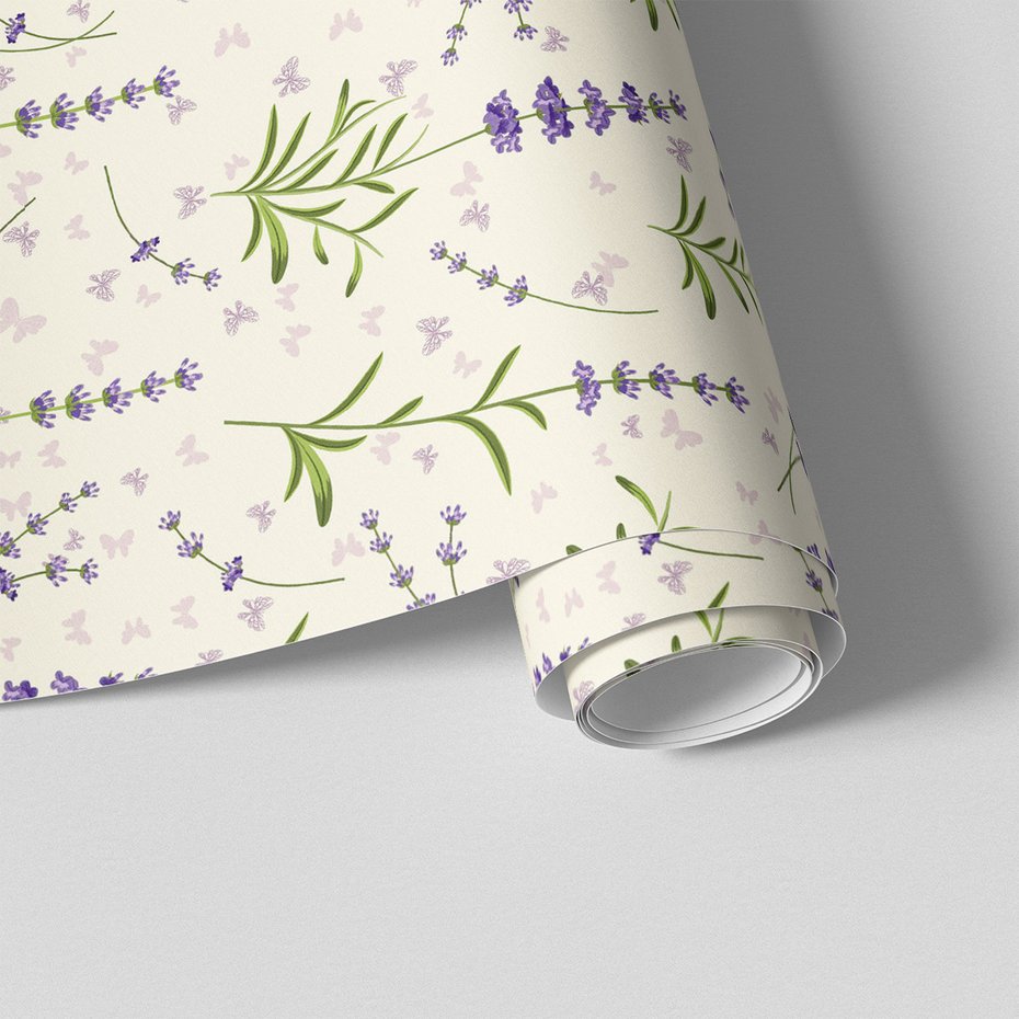 Tapeta - kwiaty, liście, motyle