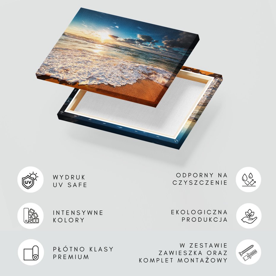 Obraz na płótnie - plaża, morze, woda