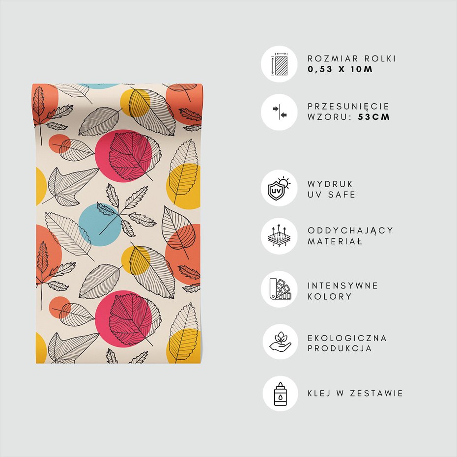 Tapeta - liście, koła, natura