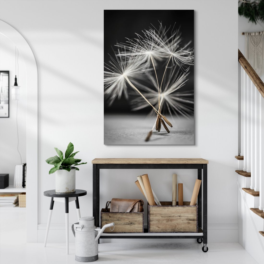 Obraz na płótnie - dmuchawiec, nasiona, natura