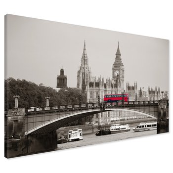 Obraz na płótnie - Londyn, most, autobus