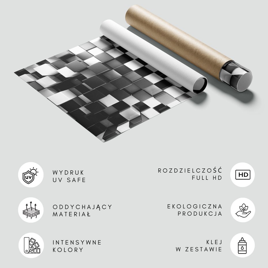 Fototapeta - kostki, abstrakcja, geometria