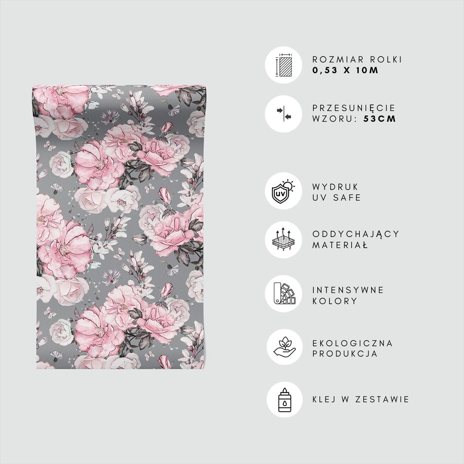 Tapeta - kwiaty, róże, motyle