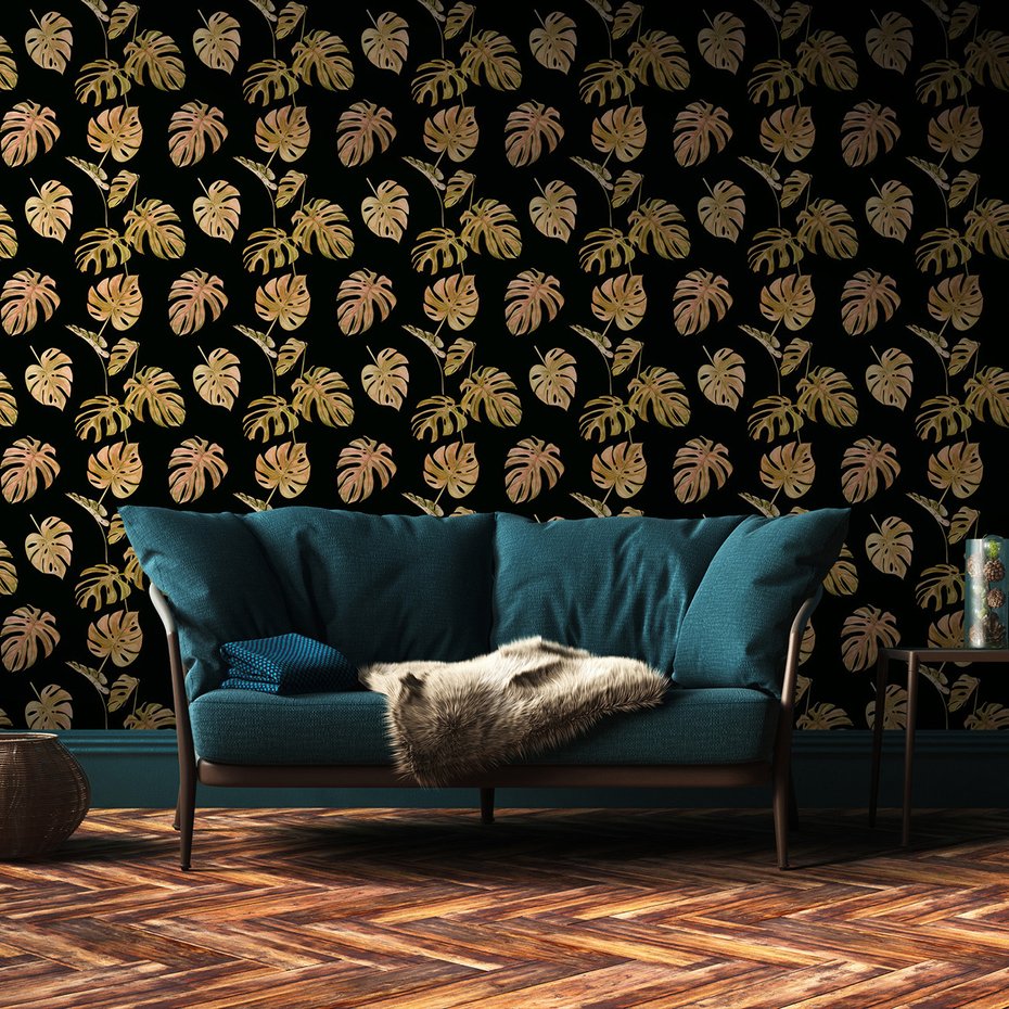 Tapeta - liście, monstera, natura