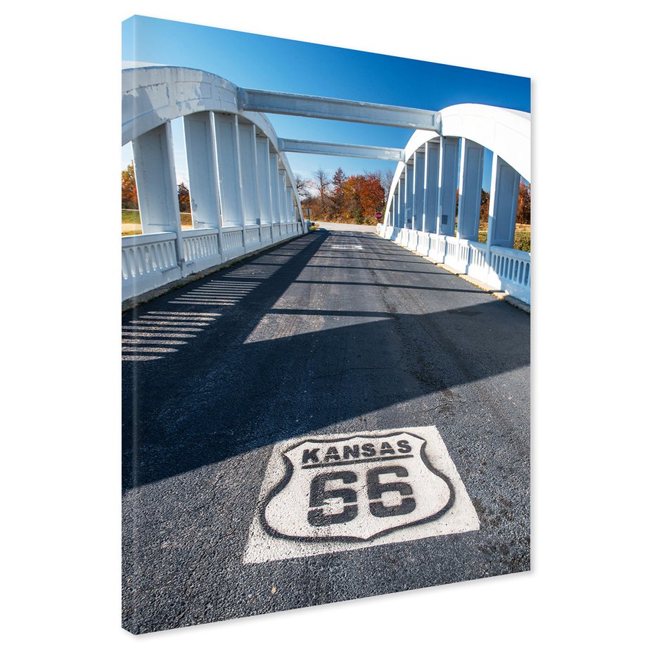 Obraz na płótnie - most, droga, Kansas