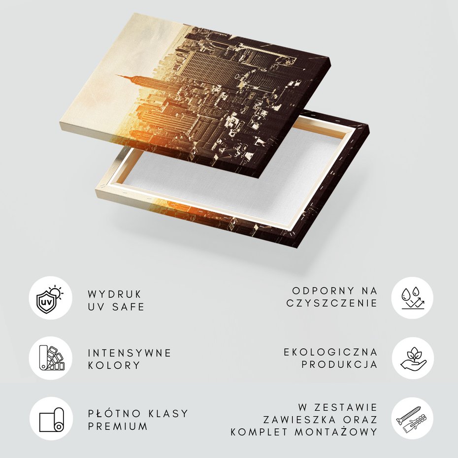 Obraz na płótnie - miasto, budynki, panorama