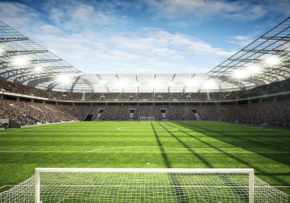 Fototapeta - stadion, piłka nożna, trybuny
