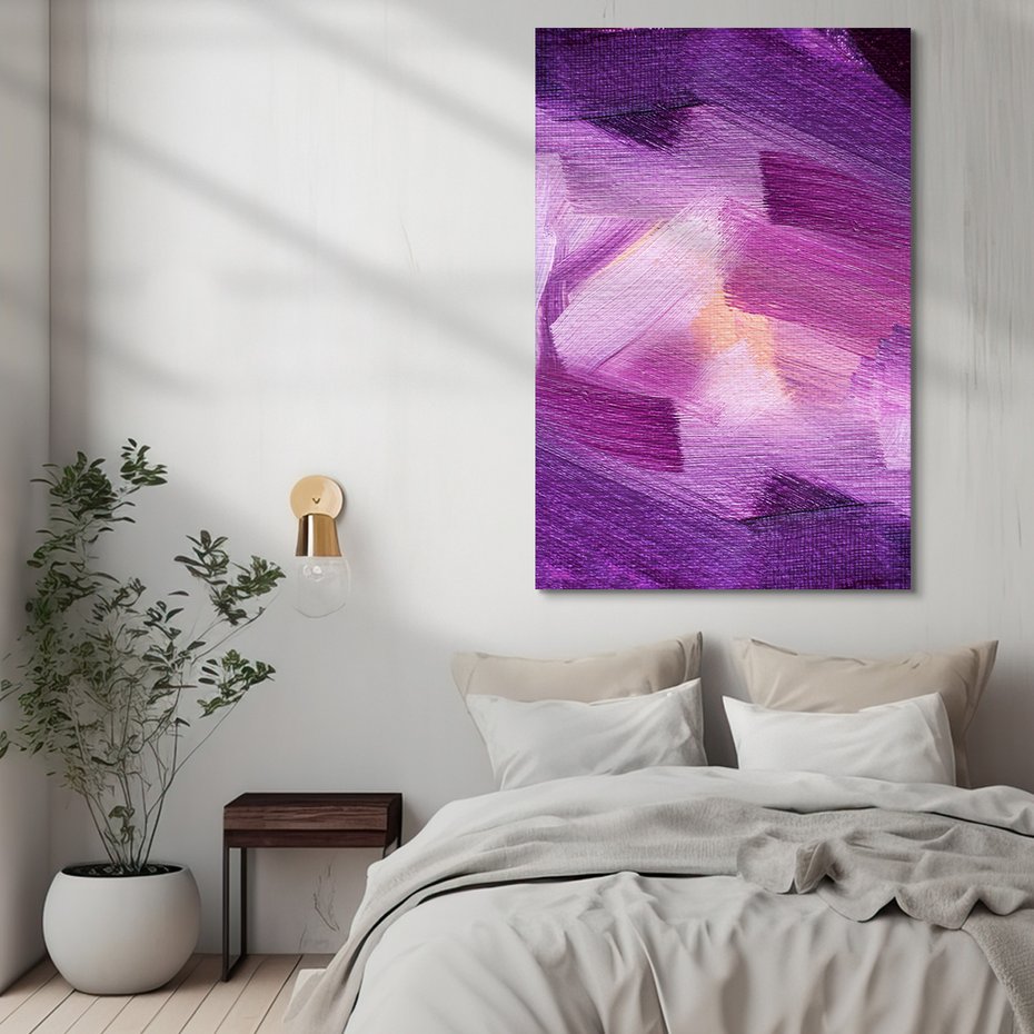 Obraz na płótnie - abstrakcja, fiolet, tekstura