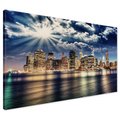 Obraz na płótnie - miasto, noc, niebo