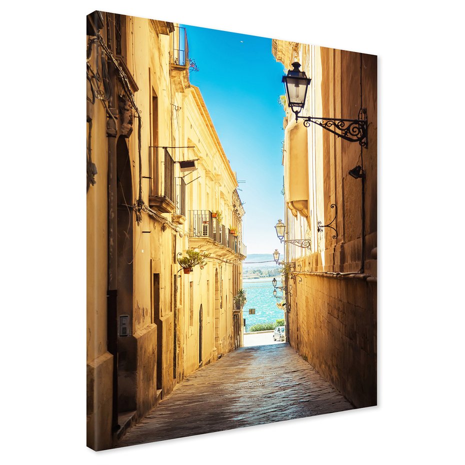 Obraz na płótnie - ulica, miasto, morze