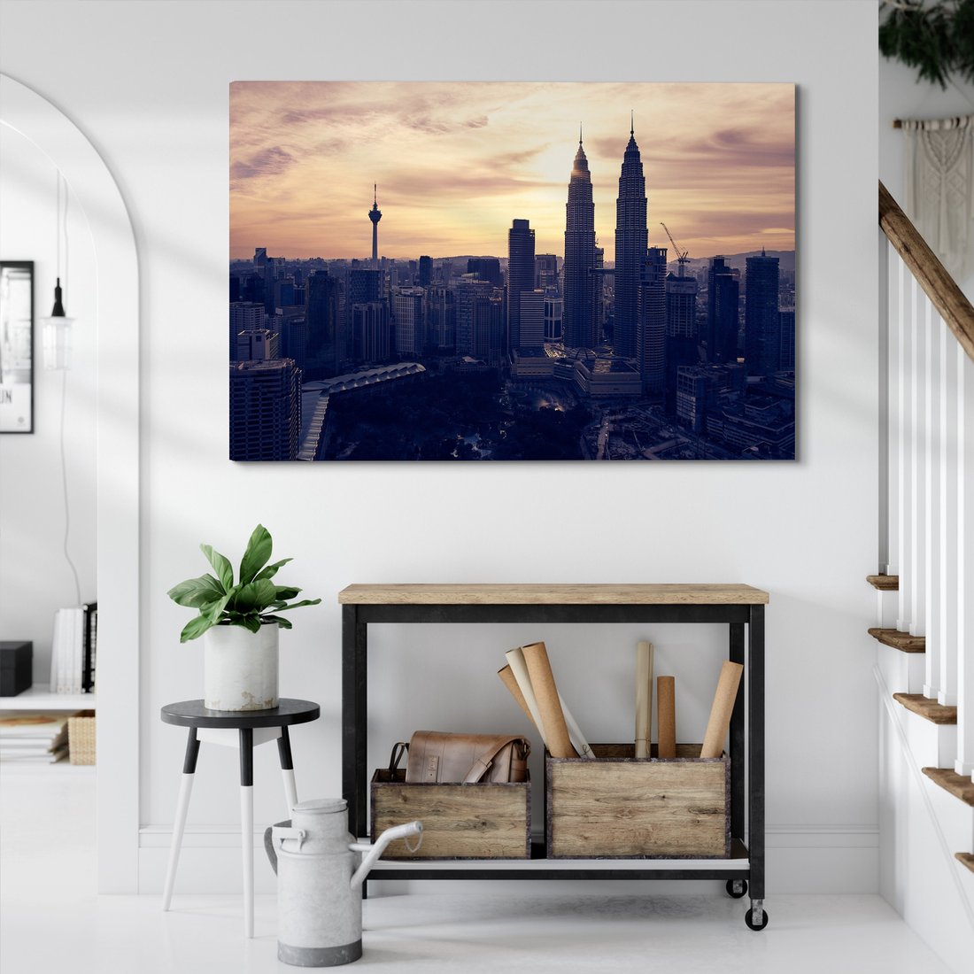 Obraz na płótnie - miasto, budynki, panorama