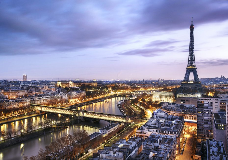 Fototapeta - Paryż, Wieża Eiffla, miasto