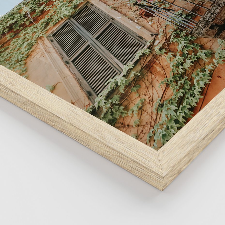 Zestaw obrazy w ramie, plakaty - architektura, budynki, kamień - rama drewno