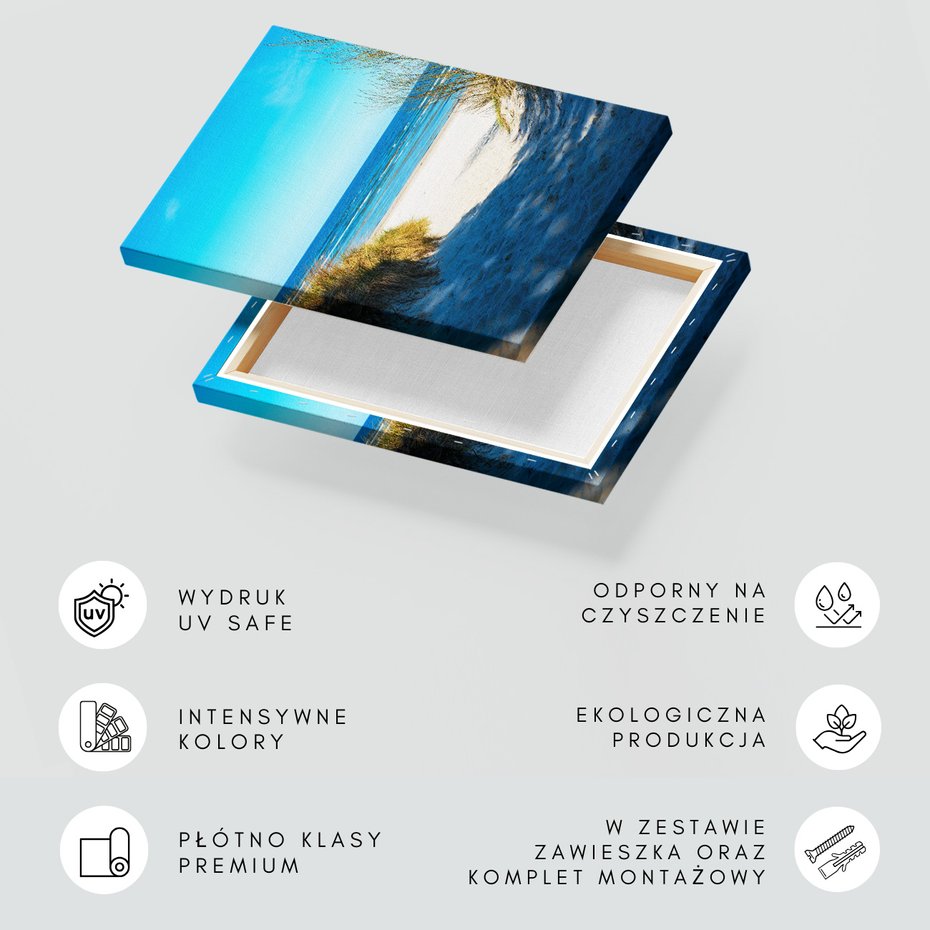 Obraz na płótnie - plaża, morze, piasek