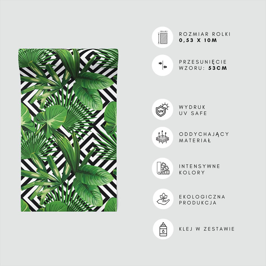 Tapeta - liście, geometria, tło