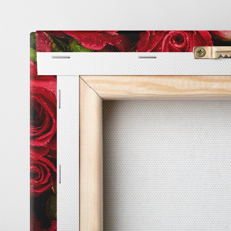 Obraz na płótnie - róże, kwiaty, czerwony