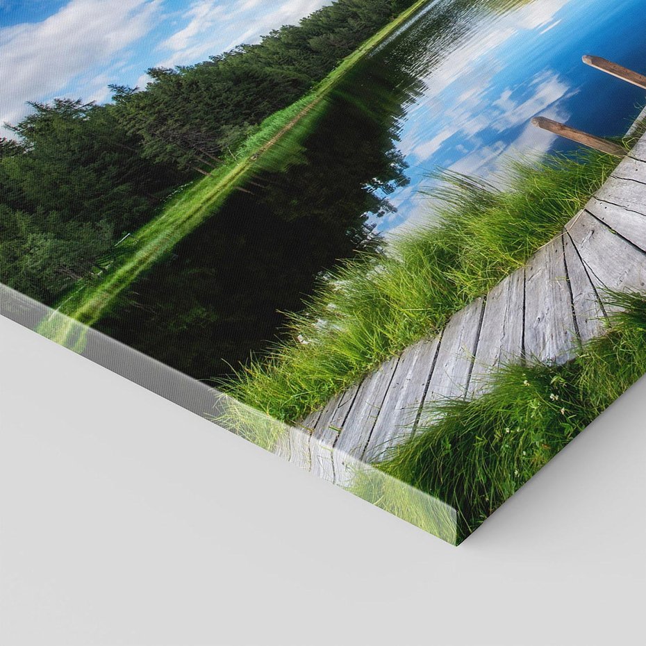 Obraz na płótnie - jezioro, góry, lasy