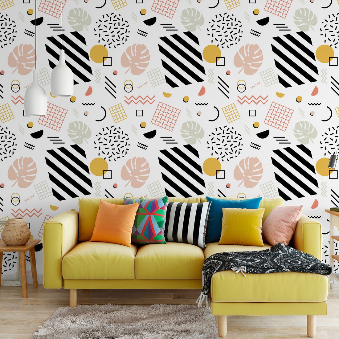 Tapeta - figury, linie, kształty