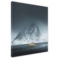 Obraz na płótnie - góra, morze, statek