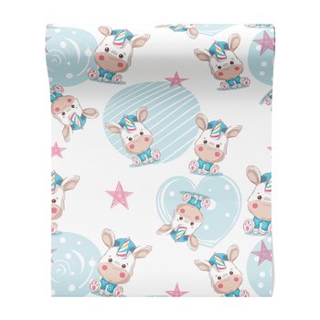 Tapeta - dziecięca, jednorożec, gwiazdy,