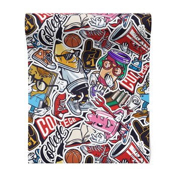 Tapeta - szkoła, książki, sport