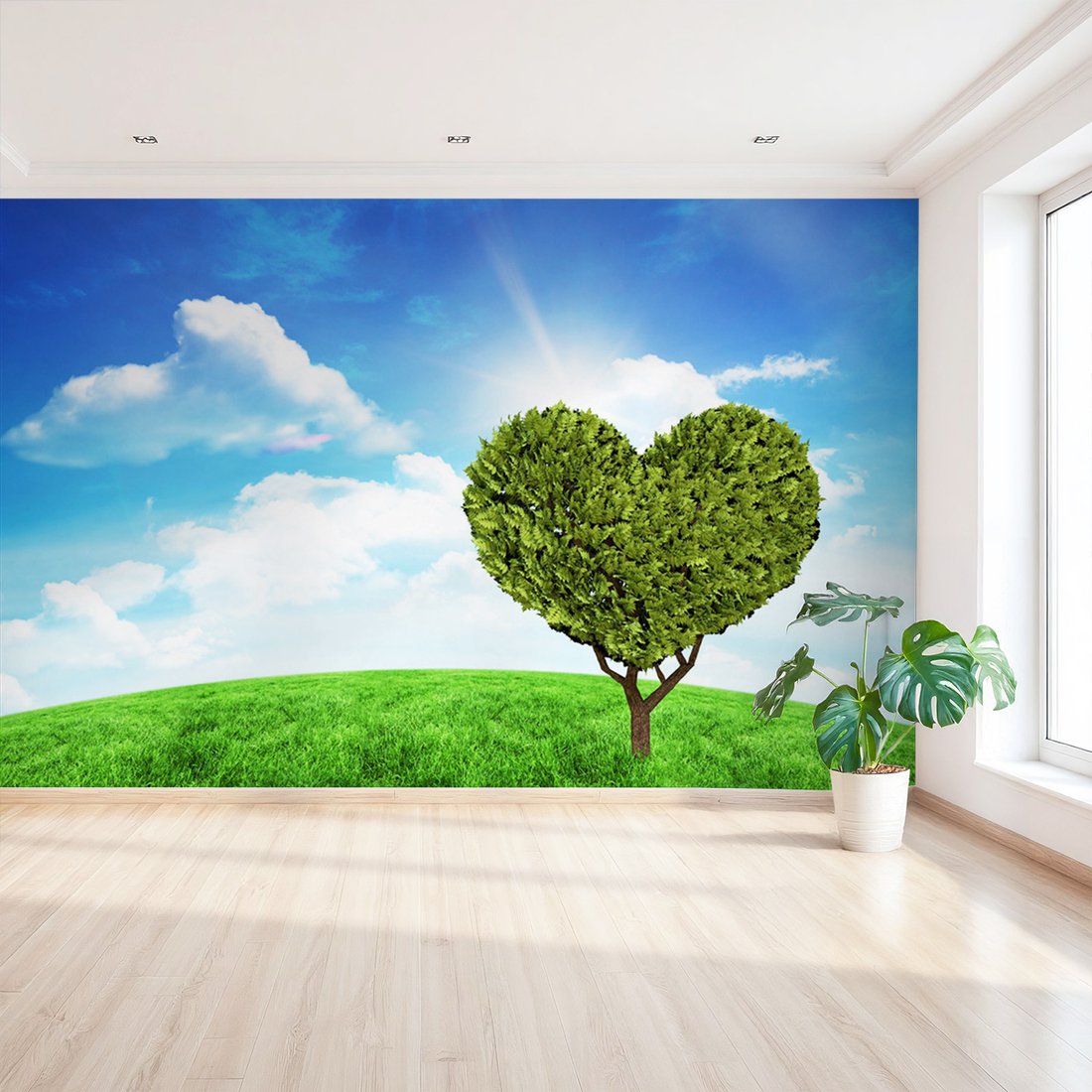 Fototapeta - drzewo, serce, natura
