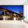 Fototapeta - miasto, most, noc