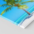 Obraz na płótnie - palma, plaża, morze