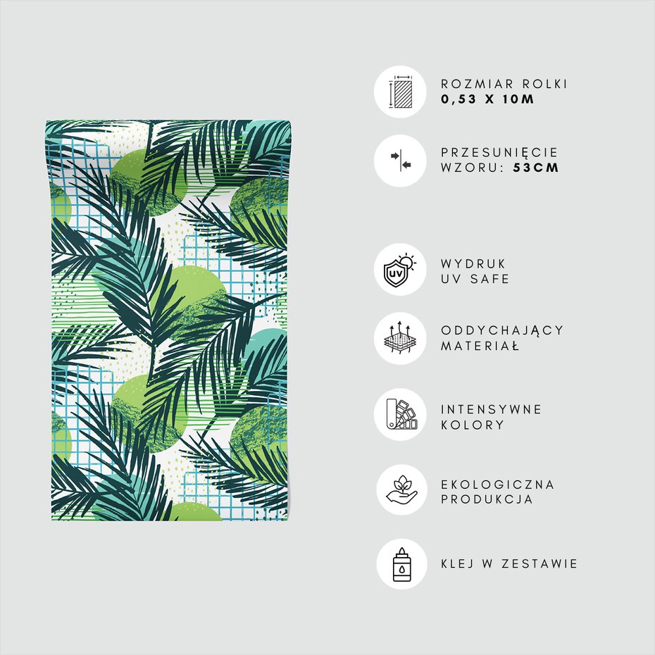 Tapeta - liście, geometria, abstrakcja