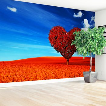 Fototapeta - drzewo, serce, krajobraz