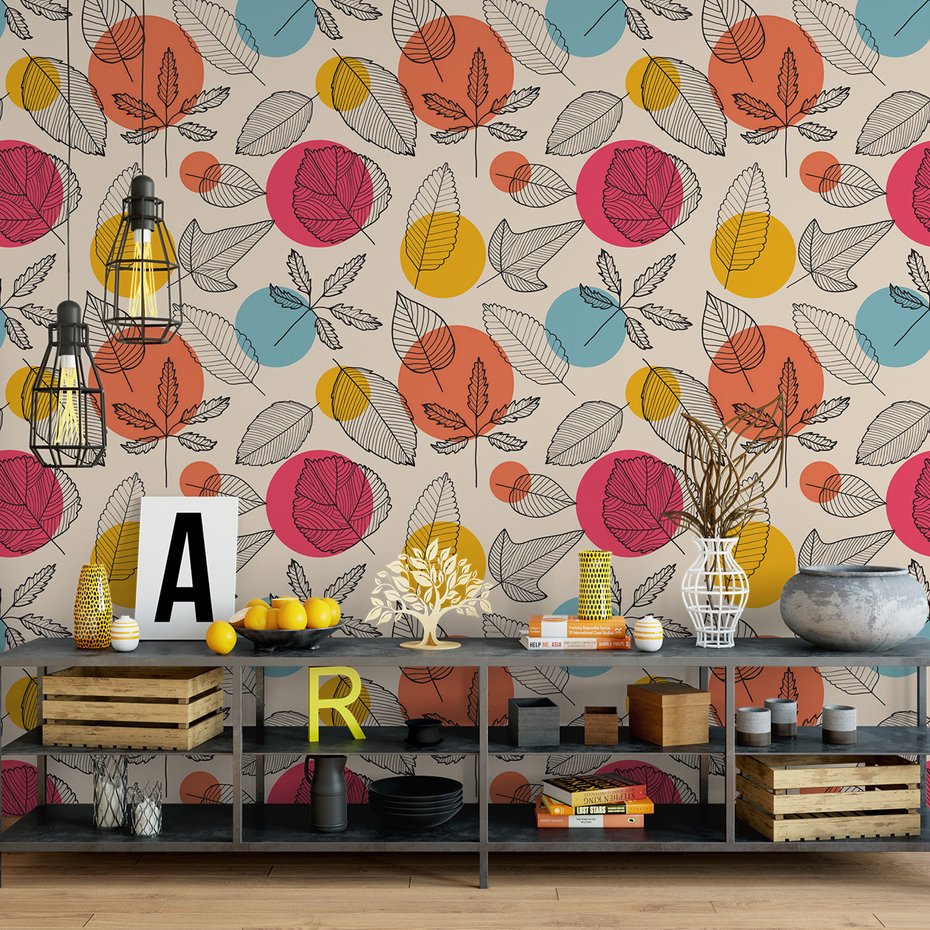 Tapeta - liście, koła, natura