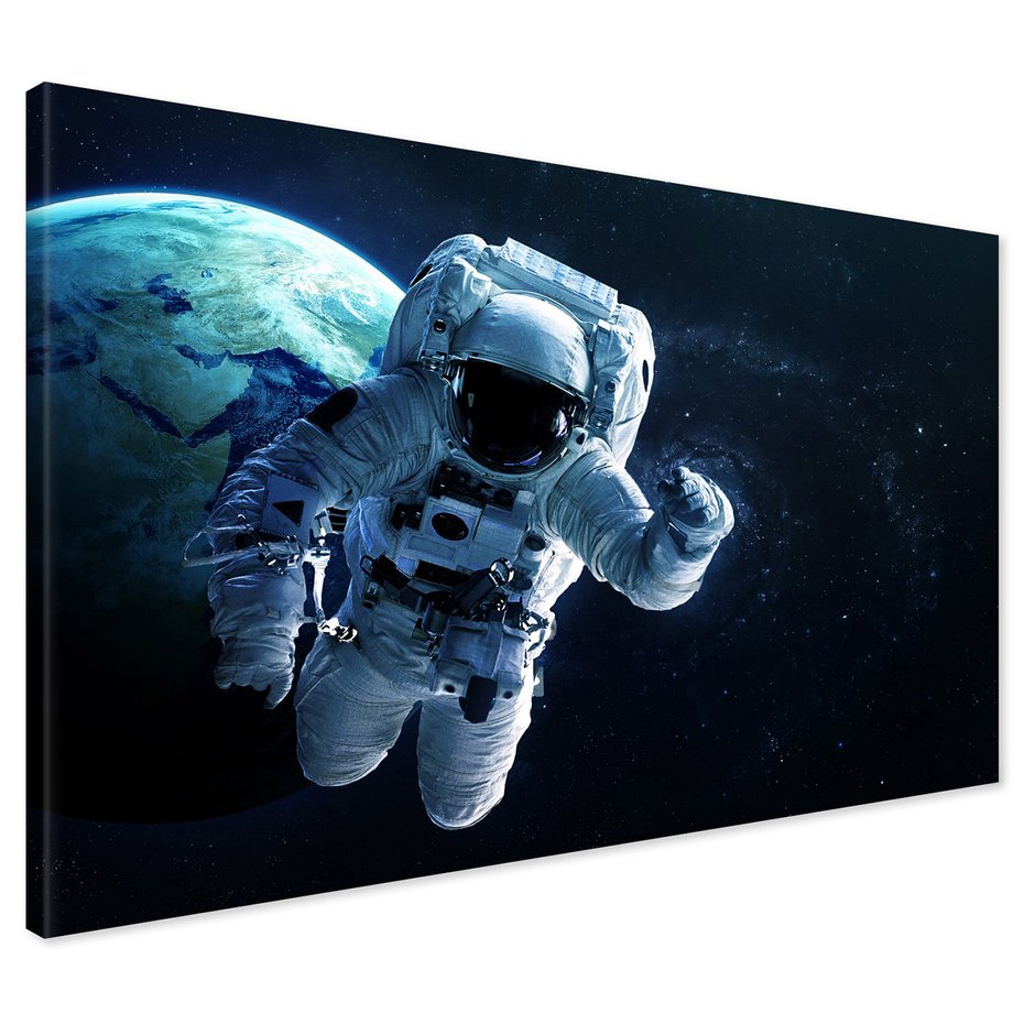 Obraz na płótnie - kosmos, przestrzeń, astronauta