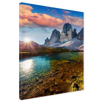 Obraz na płótnie - góry, jezioro, krajobraz