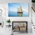 Obraz na płótnie - żaglówka, morze, woda