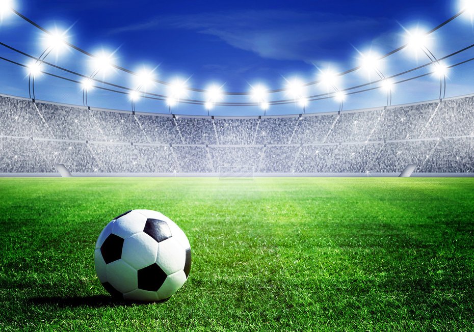 Fototapeta - piłka, stadion, trawa