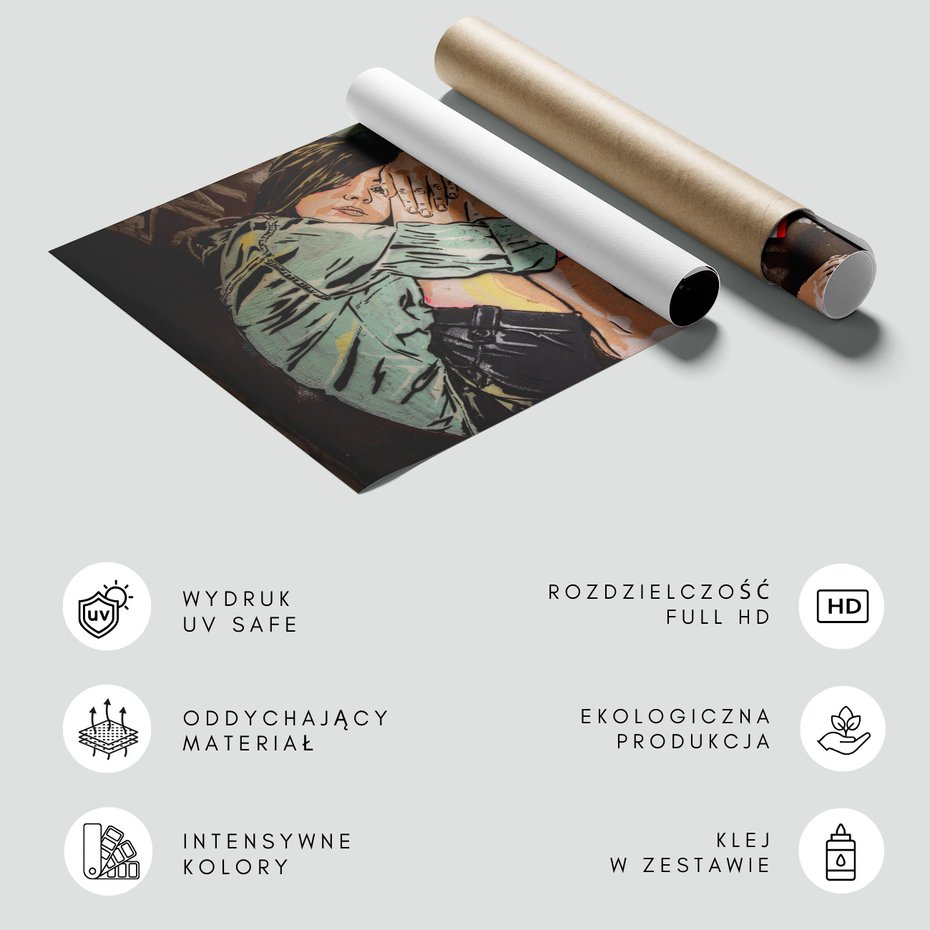 Fototapeta - graffiti, dziewczyna, mural