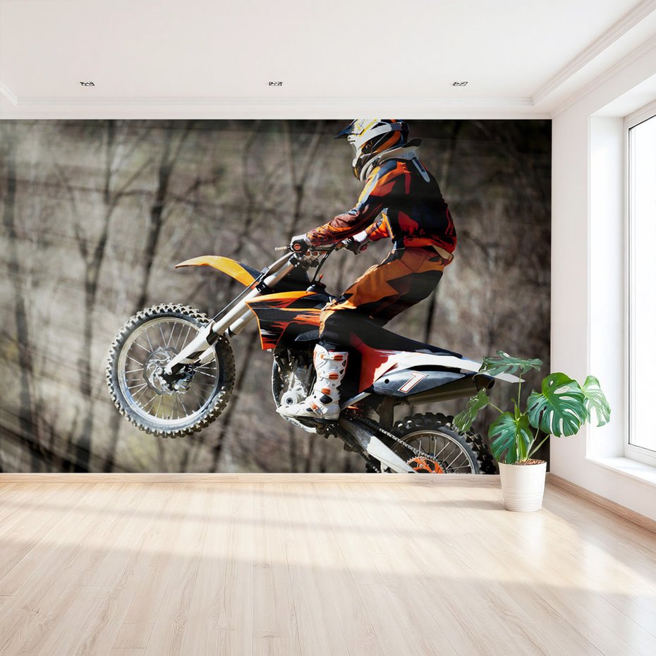 Fototapeta - motocross, sport, skok