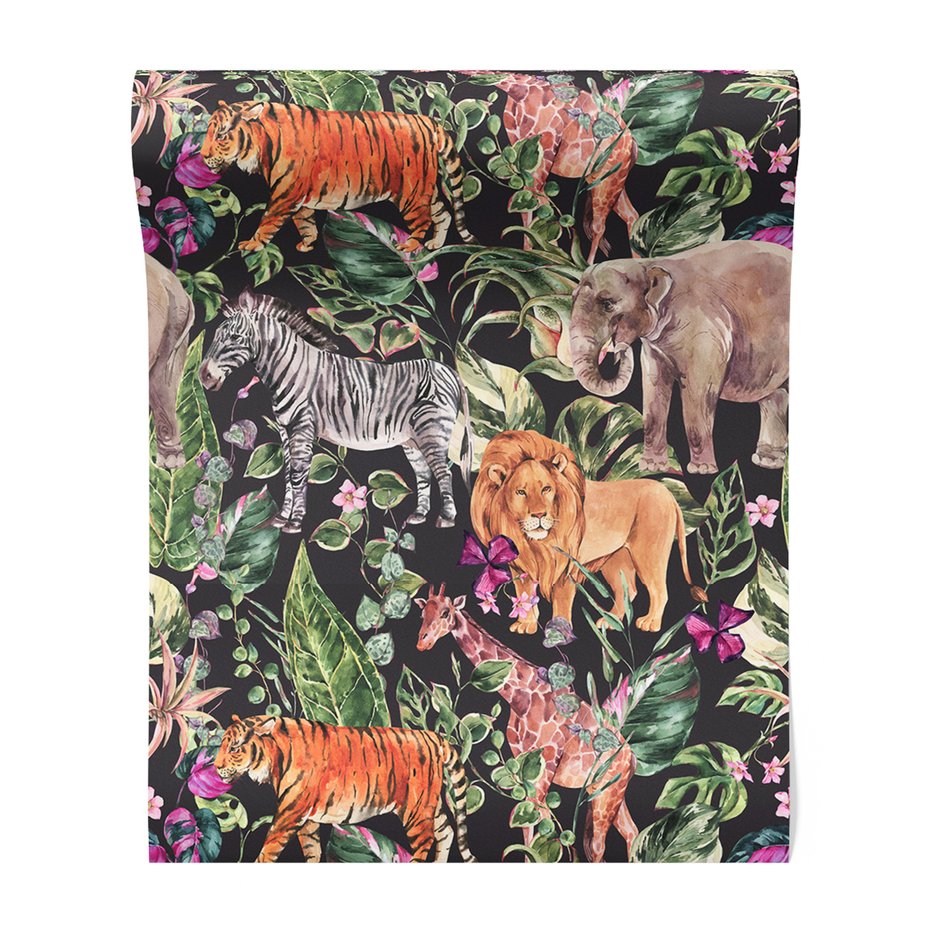 Tapeta - zwierzęta, liście, dżungla