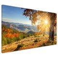 Obraz na płótnie - jesień, góry, drzewo