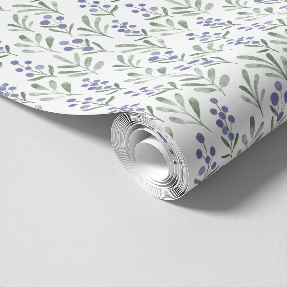 Tapeta - liście, jagody, gałązki