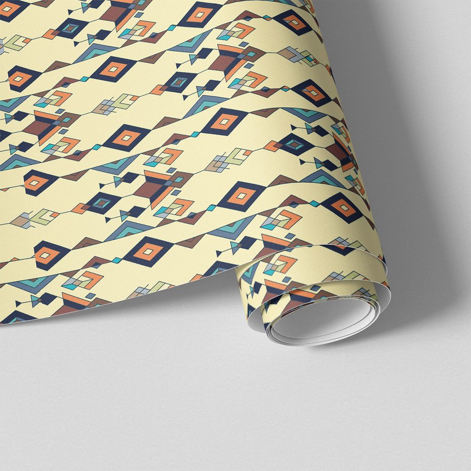 Tapeta - romby, trójkąty, linie