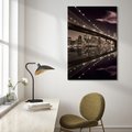 Obraz na płótnie - most, miasto, noc