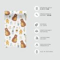 Tapeta - dziecięca, niedźwiedź, matka, kwiaty