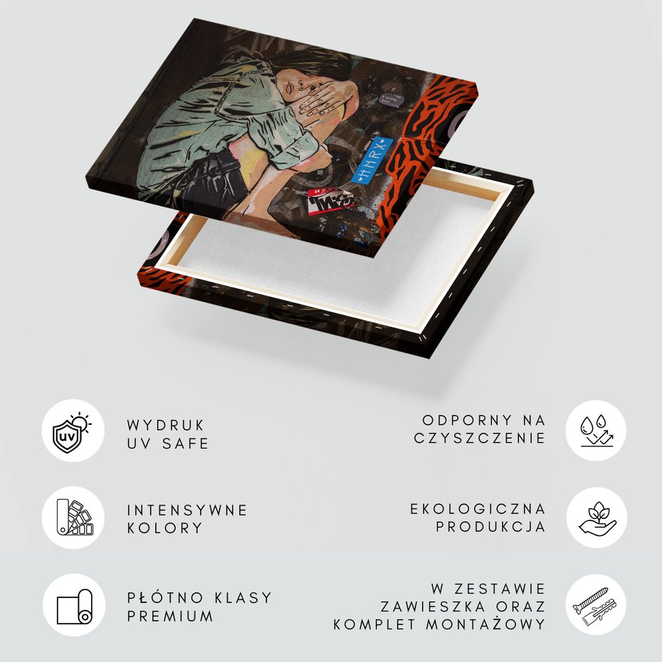 Obraz na płótnie - graffiti, ściana, sztuka