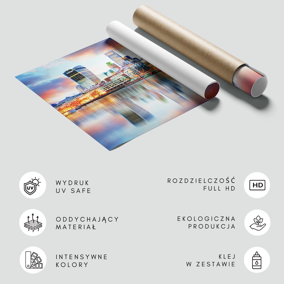 Fototapeta - miasto, panorama, rzeka