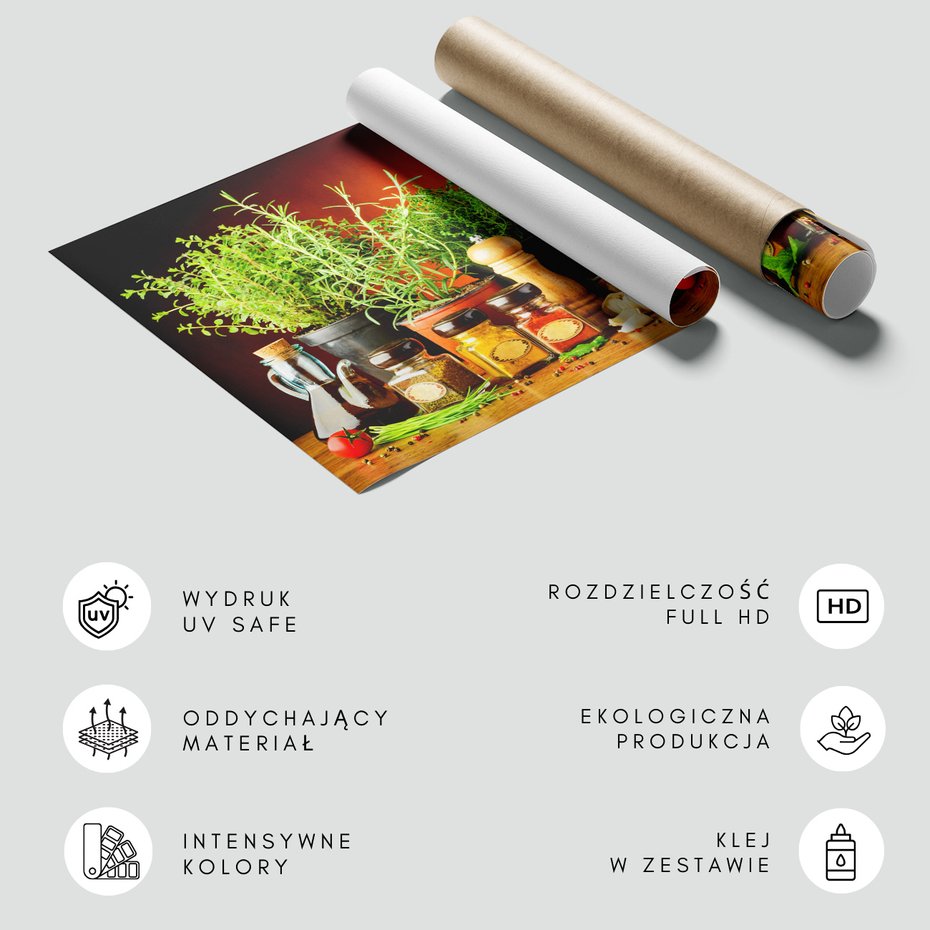 Fototapeta - przyprawy, zioła, jedzenie