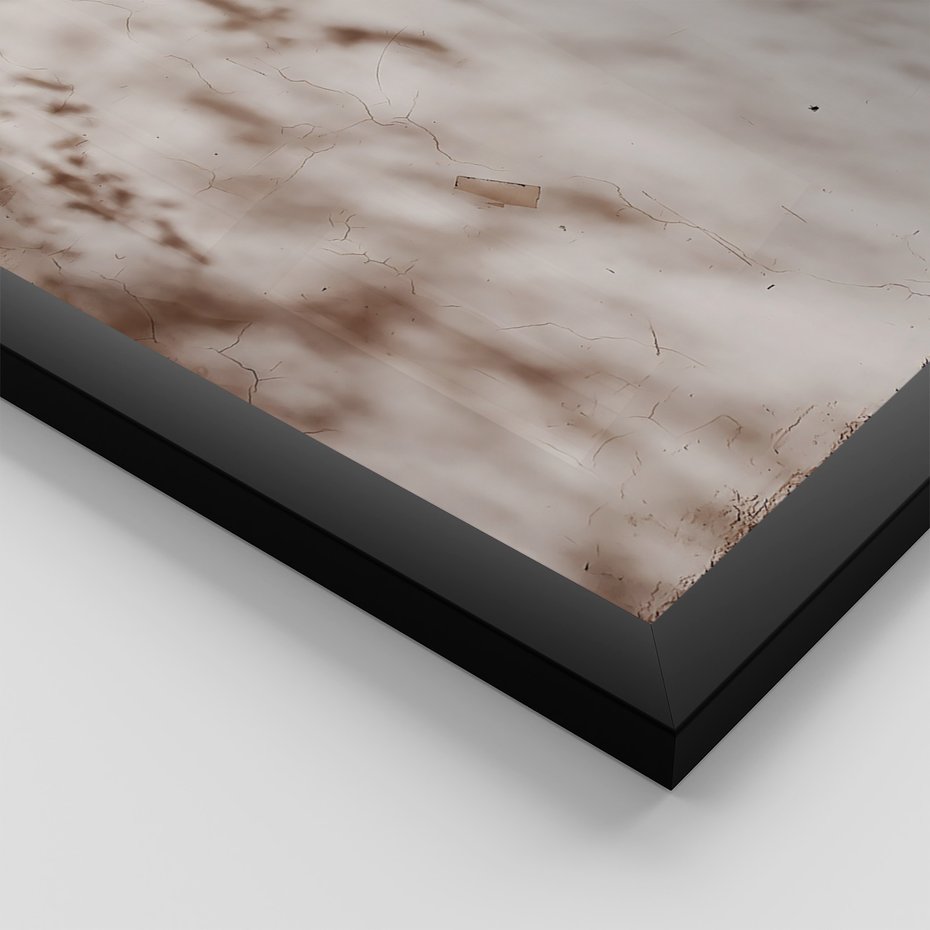 Zestaw obrazy w ramie, plakaty - cienie, trawa, abstrakcja - rama czarna