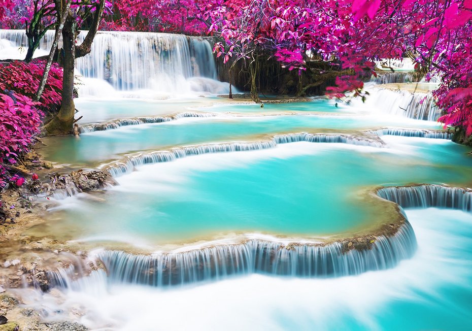 Fototapeta - wodospad, natura, woda